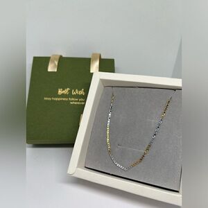 Two-tone chain necklace 23”